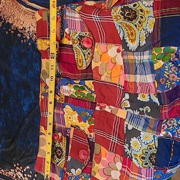 Patchwork Inner Child Boho Skirt Mini Skirt Size S - Picture 8 of 11